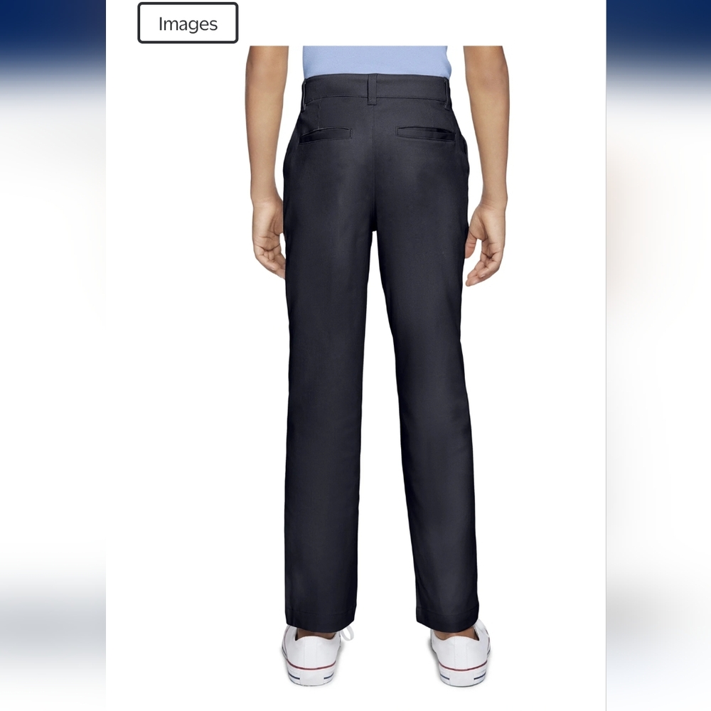 NWT Wonder Nation Boys Size 16 Navy Uniform Pants - Picture 2 of 9